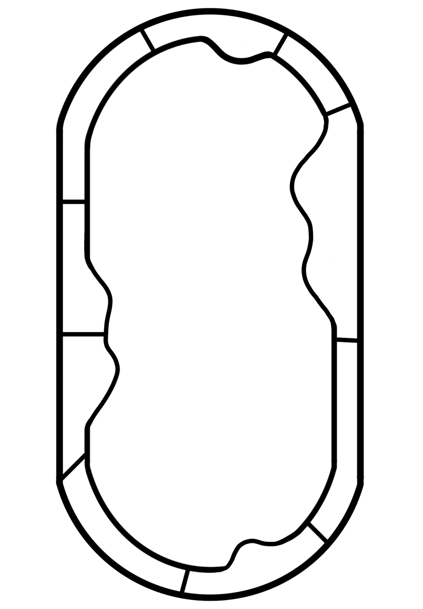 Stained Glass Mirror #002