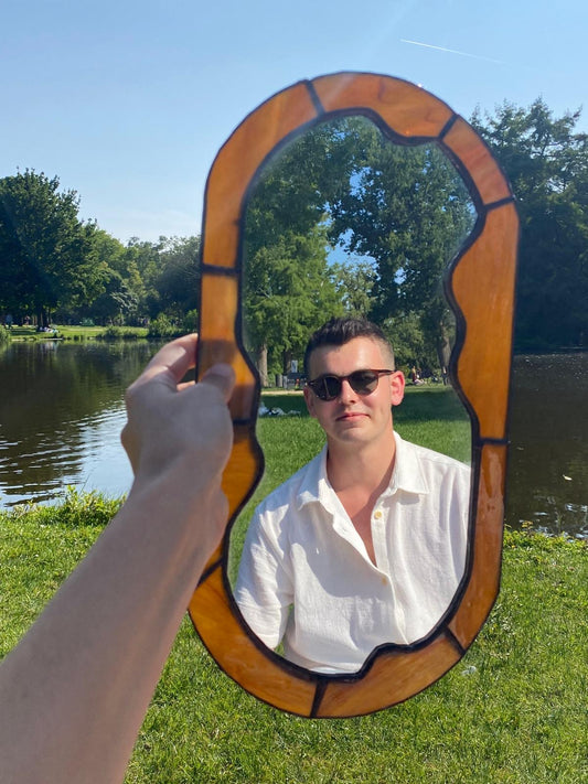 Stained Glass Mirror #002