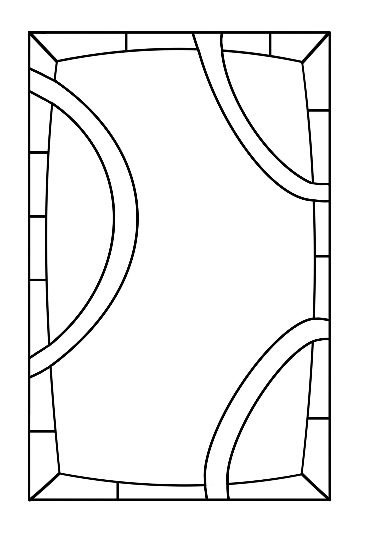 Stained Glass Mirror #004