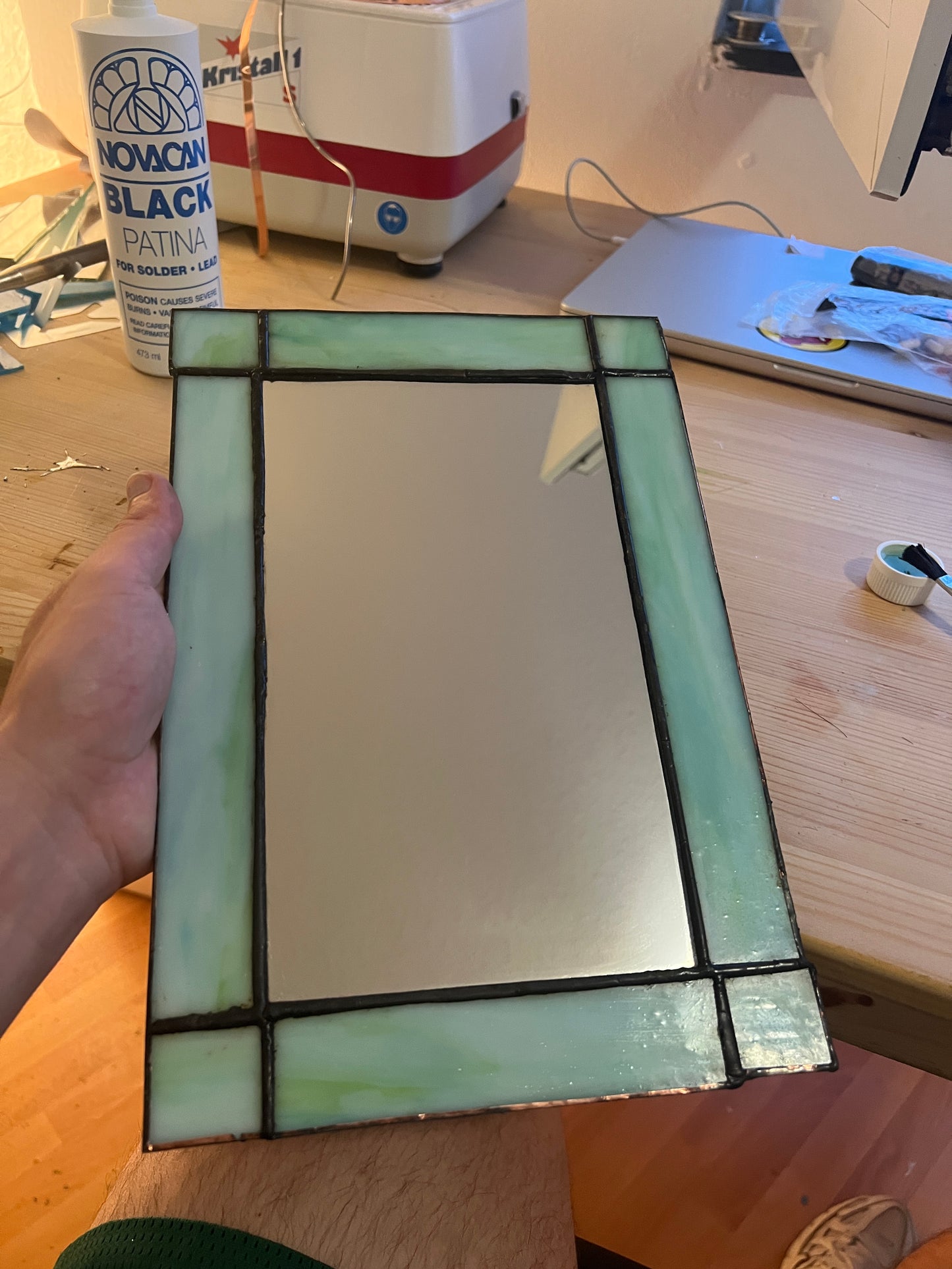 Stained Glass Mirror #001