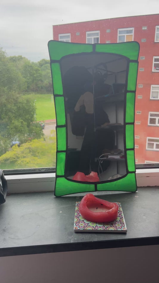 Stained Glass Mirror #003