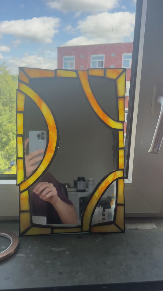 Stained Glass Mirror #004